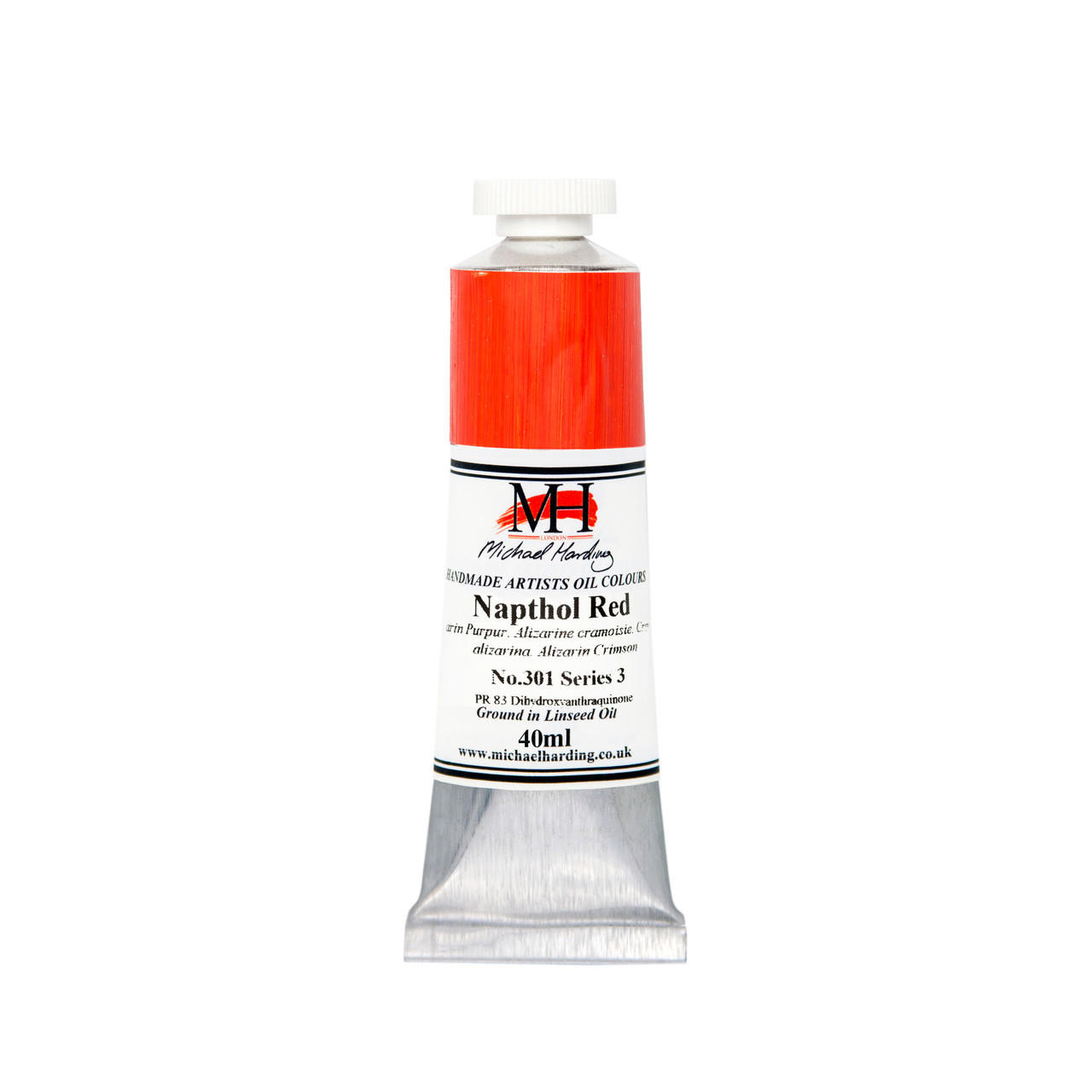 Michael Harding Oil Paint 40ml Napthol Red