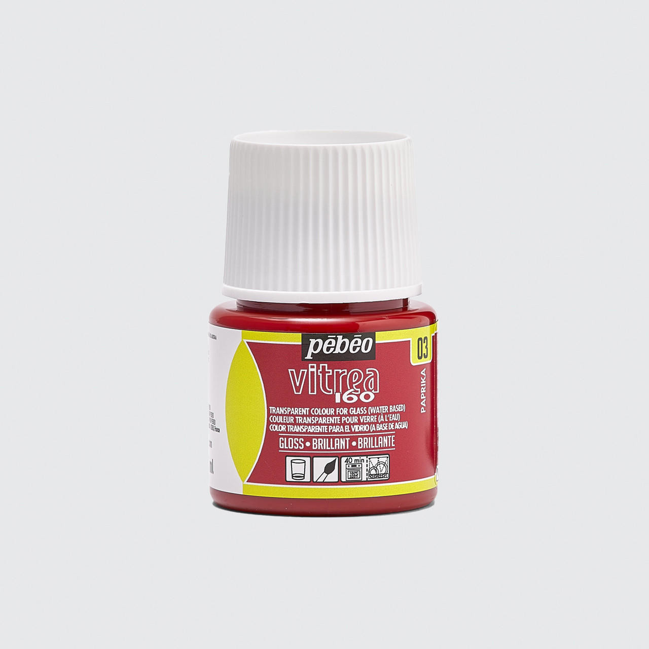 Pebeo Vitrea 160 Discovery Glossy 45ml Paprika