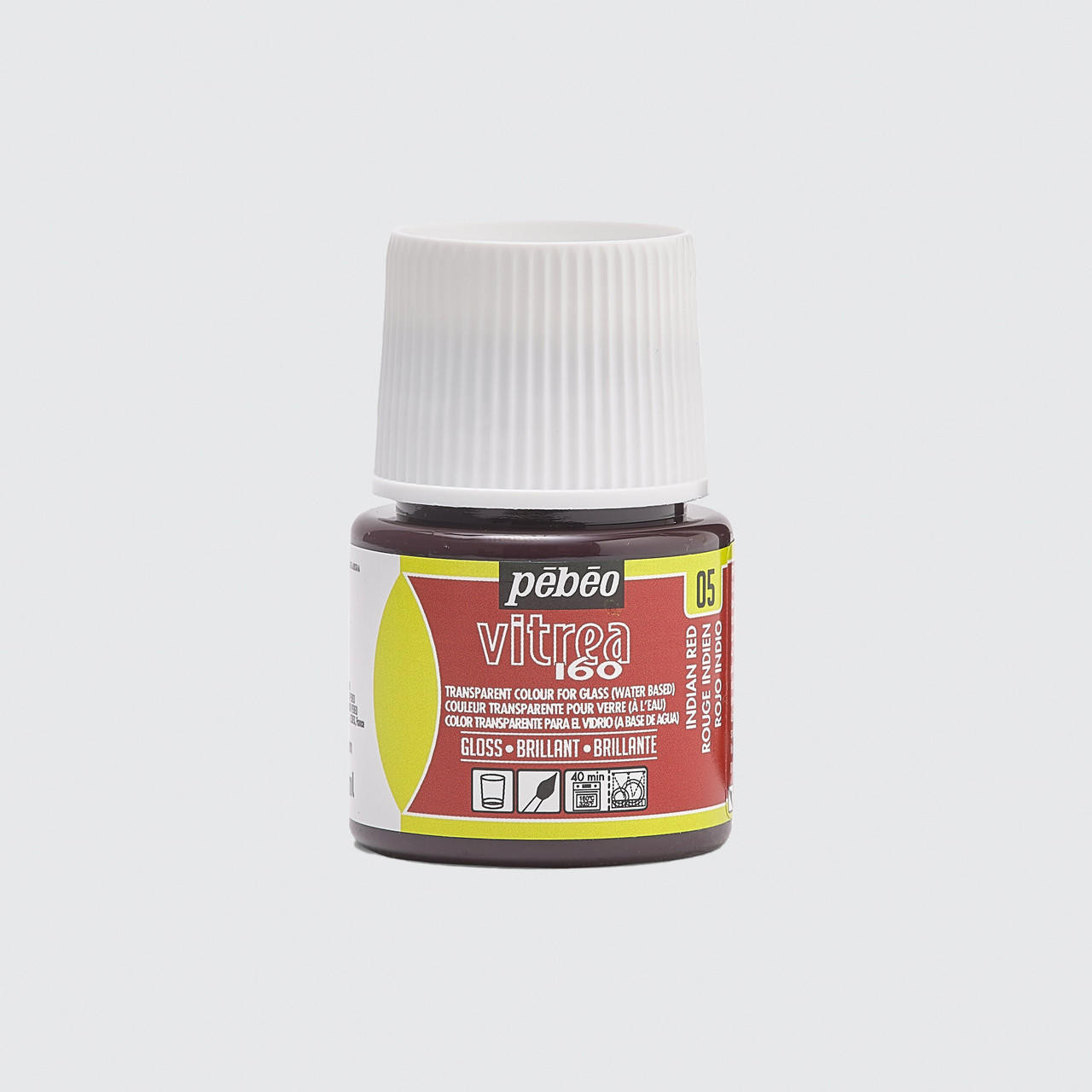 Pebeo Vitrea 160 Discovery Glossy 45ml Indian Red