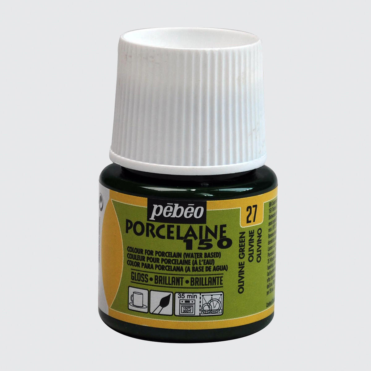 Pebeo Porcelaine 150 Paint 45ml Olivine Green