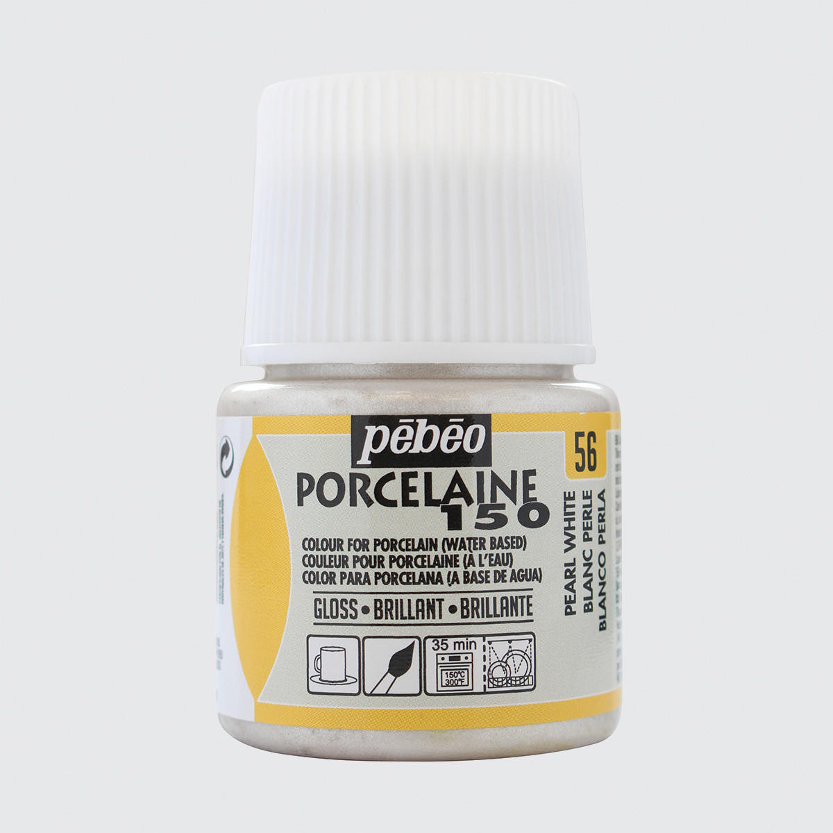 Pebeo Porcelaine 150 Paint 45ml Pearl White