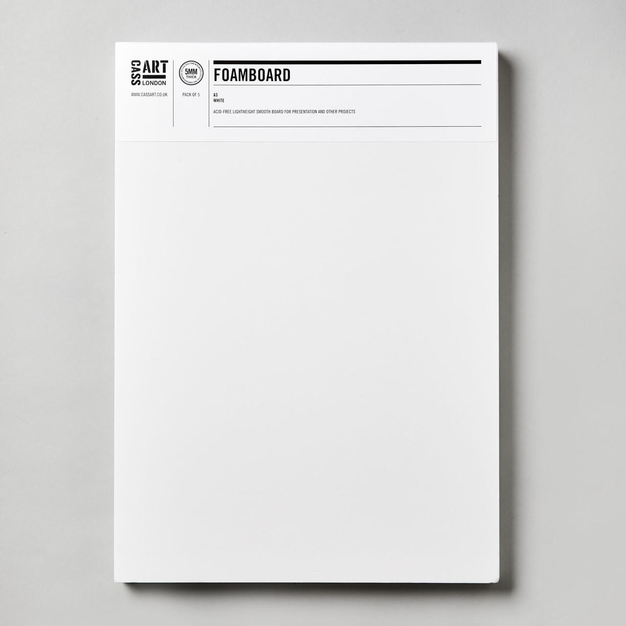 Cass Art Foamboard A3 White Set of 5