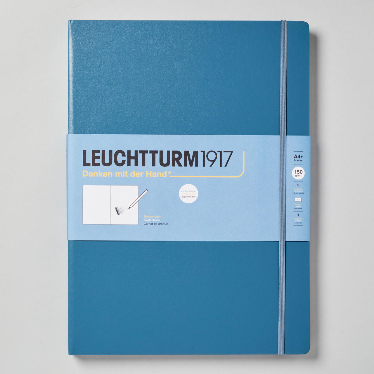 Leuchtturm1917 Sketchbook Master 112 Pages Portrait A4 Stone Blue