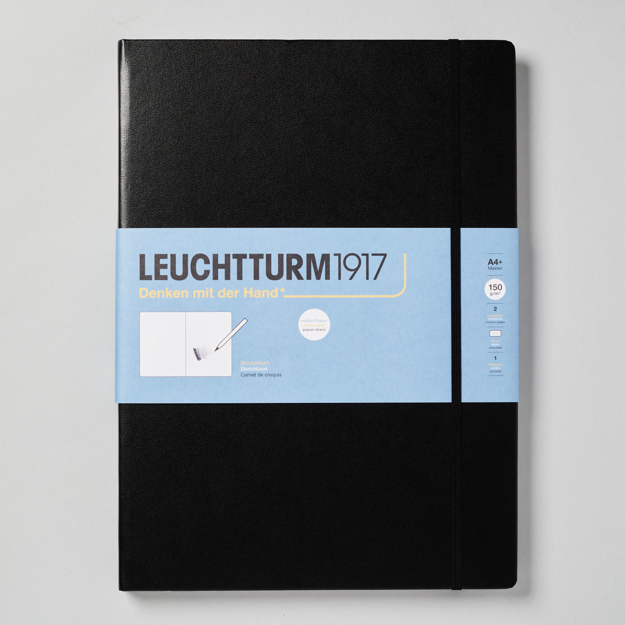 Leuchtturm1917 Sketchbook Master 112 Pages Portrait A4 Black