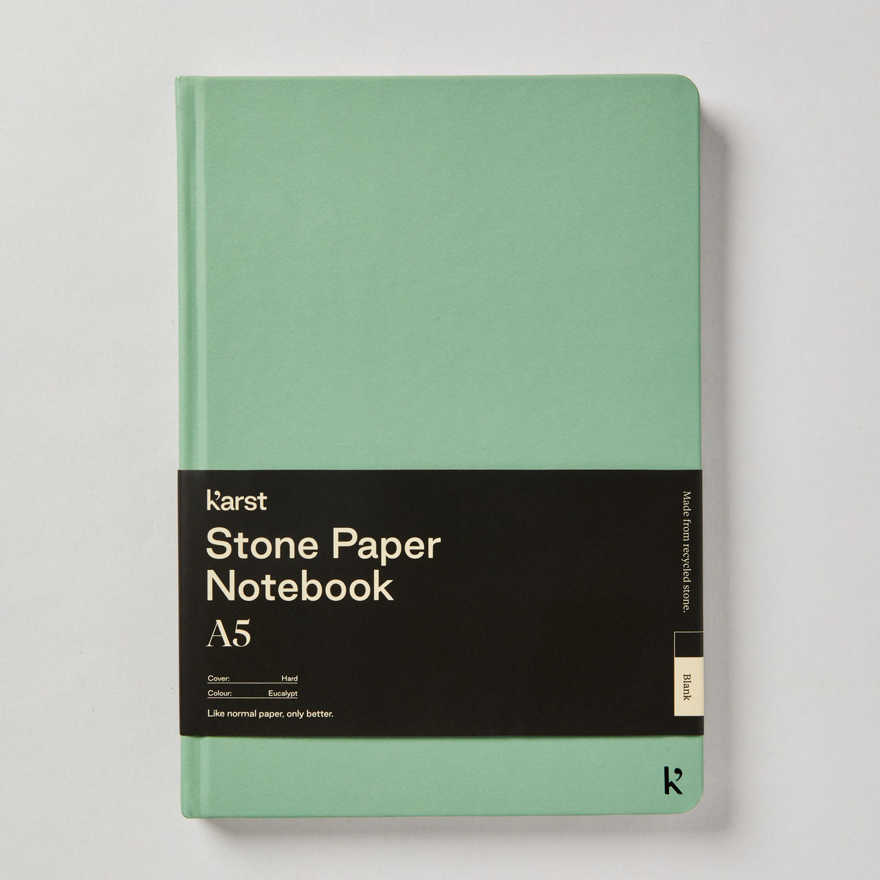 Karst Hardcover Blank Notebook 144gsm 144 Pages A5 Eucalyptus