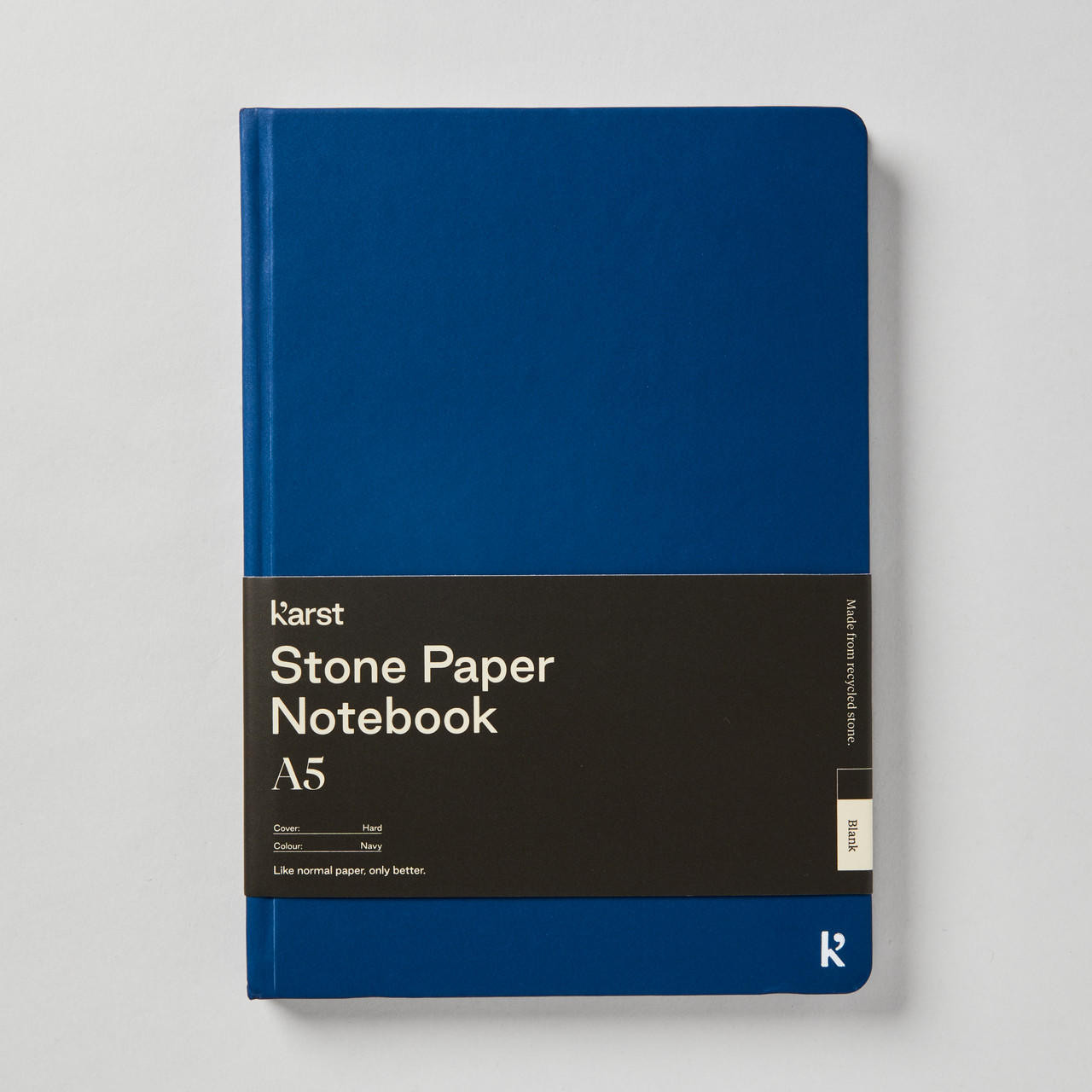 Karst Hardcover Blank Notebook 144gsm 144 Pages A5 Navy