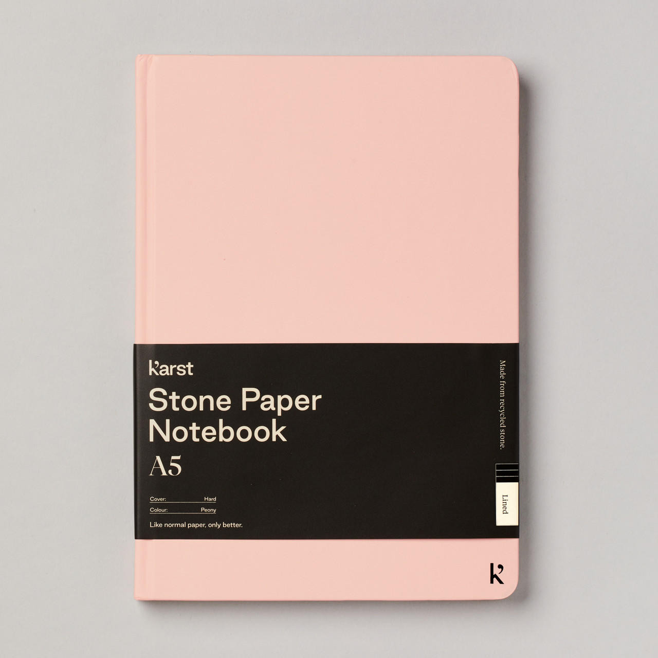 Karst Hardcover Lined Notebook 144gsm 144 Pages A5 Peony