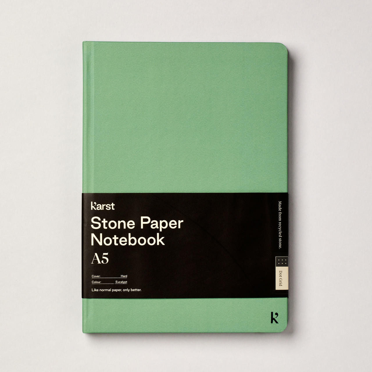 Karst Hardcover Dot Notebook 144gsm 144 Pages A5 Eucalyptus
