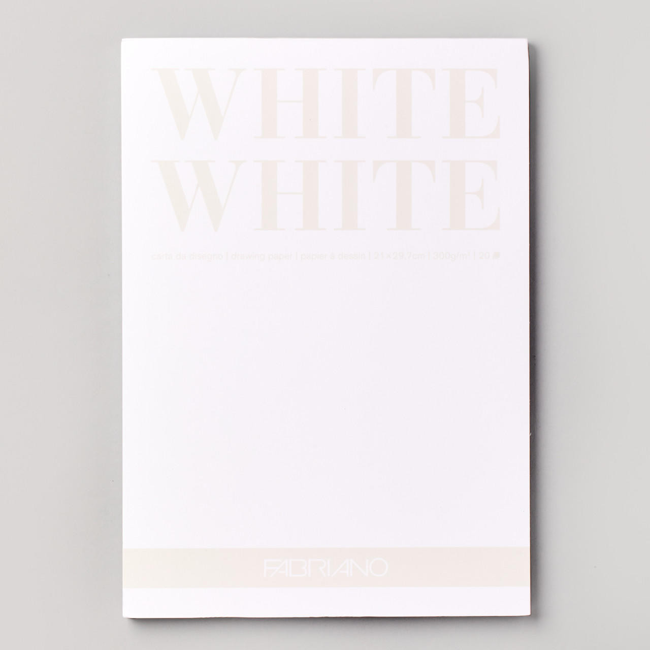 Fabriano WHITE WHITE Pad 20 Sheets 300gsm A4