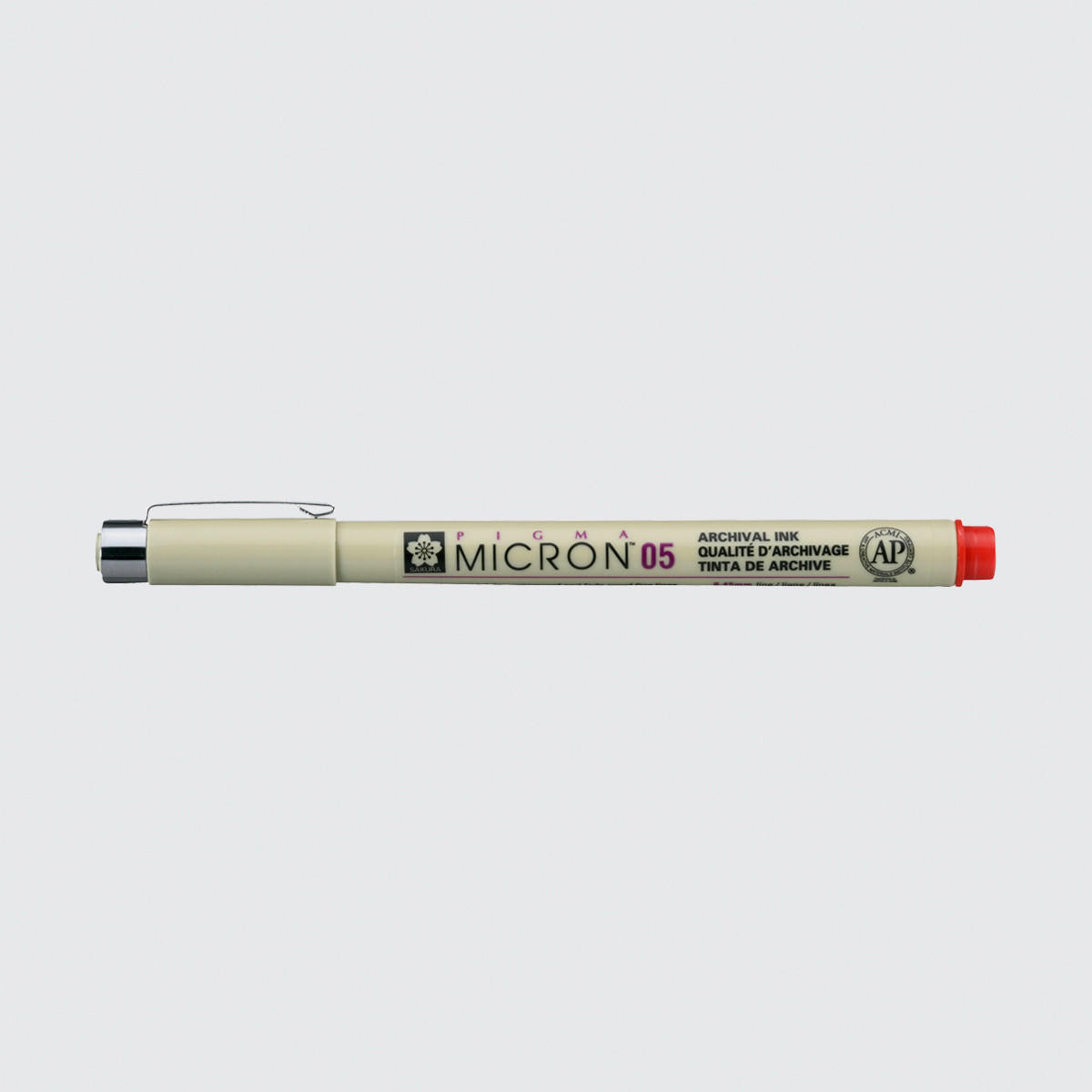Sakura Pigma Micron Pen 05 0.45mm Red