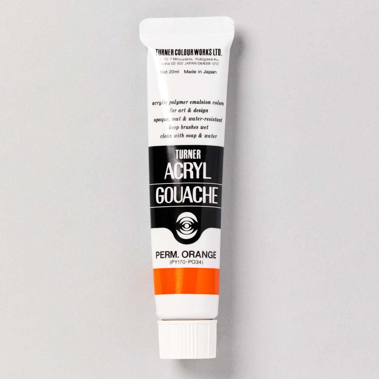 Turner Acrylic Gouache 20ml Permanent Orange