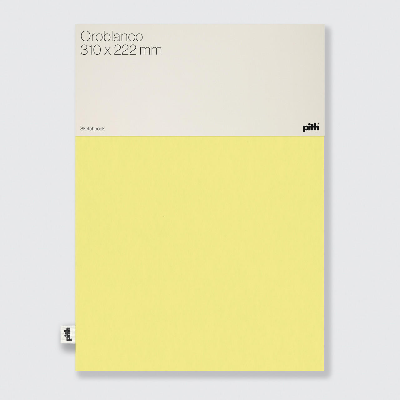 Pith Oroblanco Sketchbook 200gsm 76 Pages 310 x 222mm Yellow - Cass Art Exclusive
