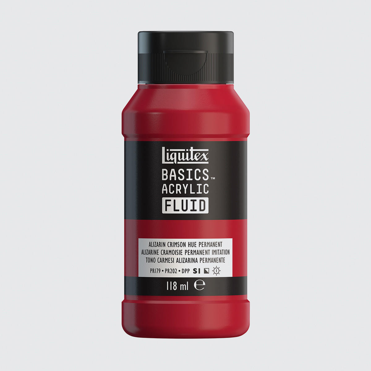 Liquitex Basics Acrylic Fluid 118ml Alizarin Crimson Hue Permanent