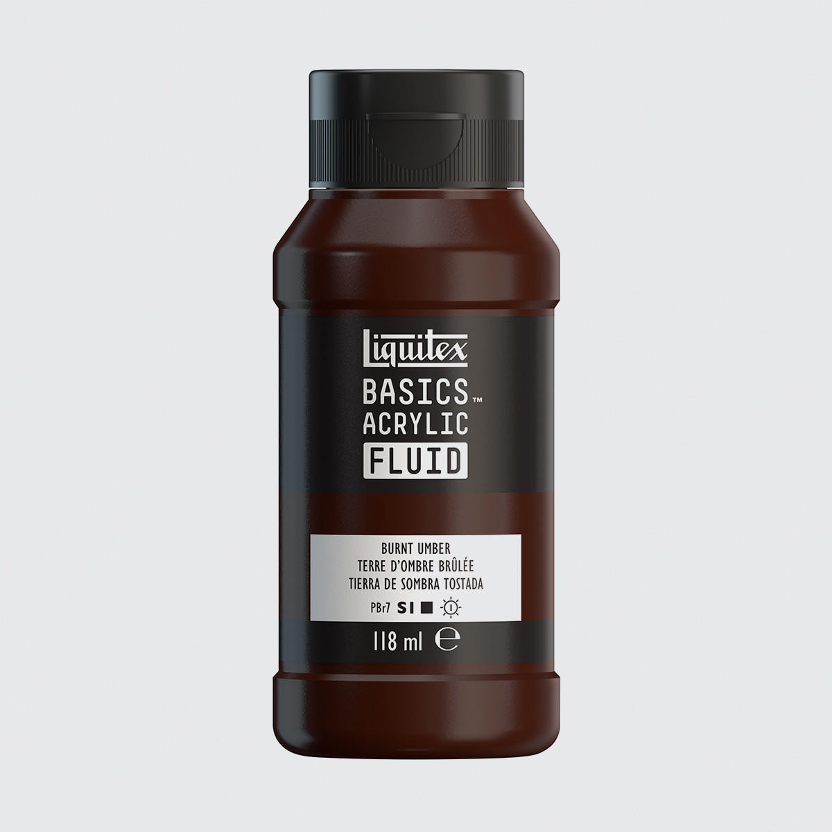 Liquitex Basics Acrylic Fluid 118ml Burnt Umber