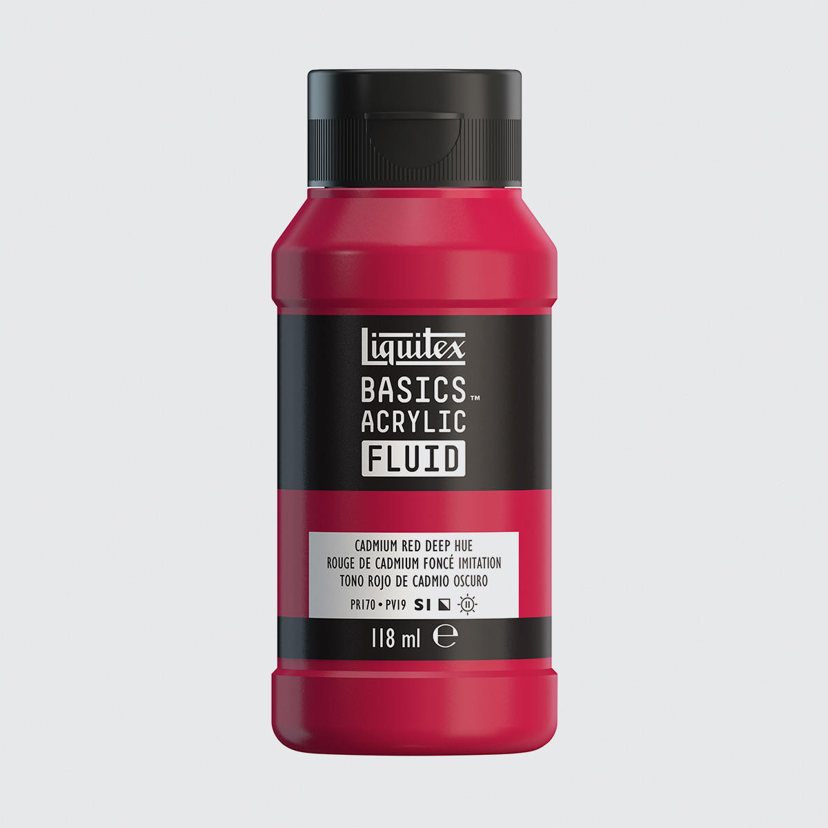 Liquitex Basics Acrylic Fluid 118ml Cadmium Red Deep Hue