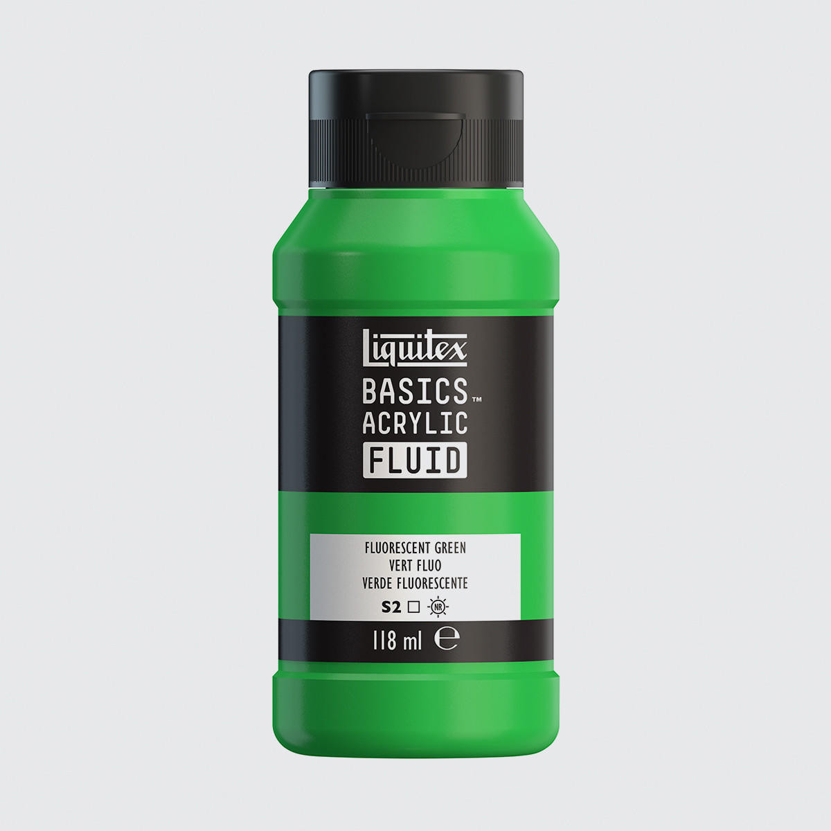 Liquitex Basics Acrylic Fluid 118ml Fluorescent Green
