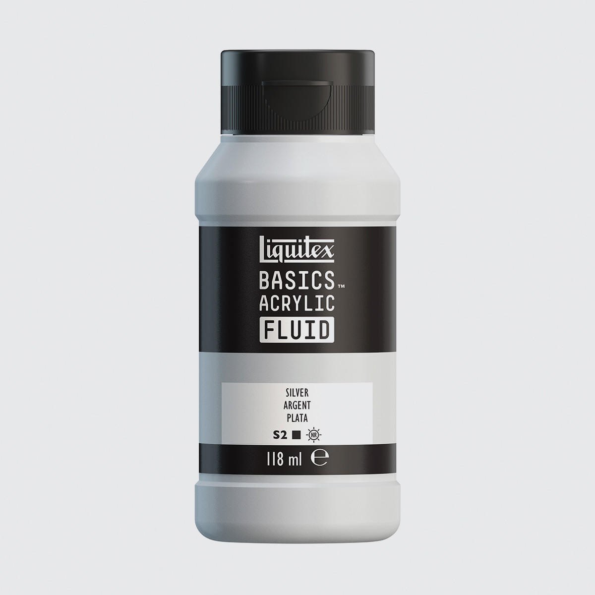 Liquitex Basics Acrylic Fluid 118ml Silver