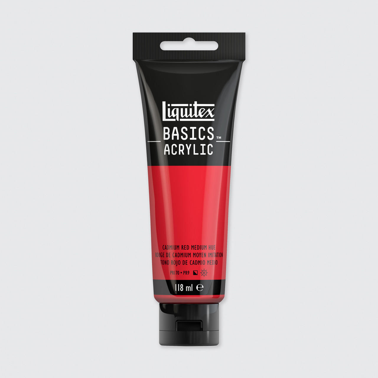 Liquitex Basics Acrylic Colour 118ml Cadmium Red Medium Hue