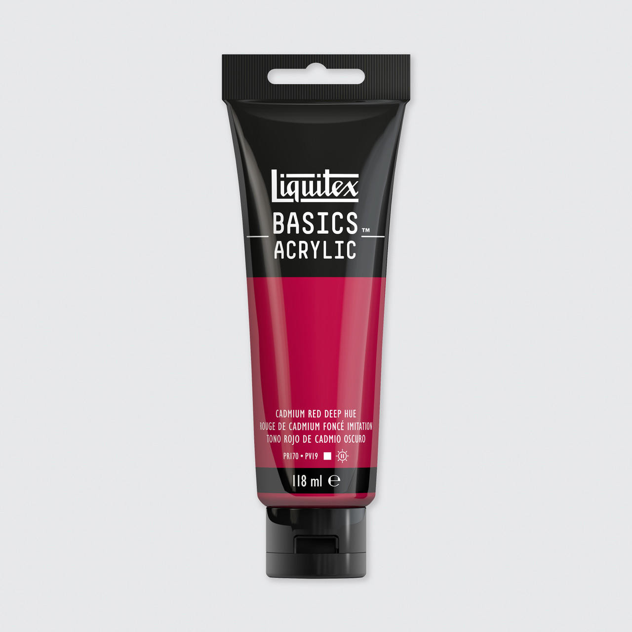 Liquitex Basics Acrylic Colour 118ml Cadmium Red Deep Hue