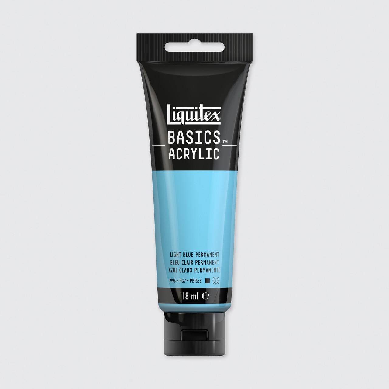 Liquitex Basics Acrylic Colour 118ml Light Blue Permanent