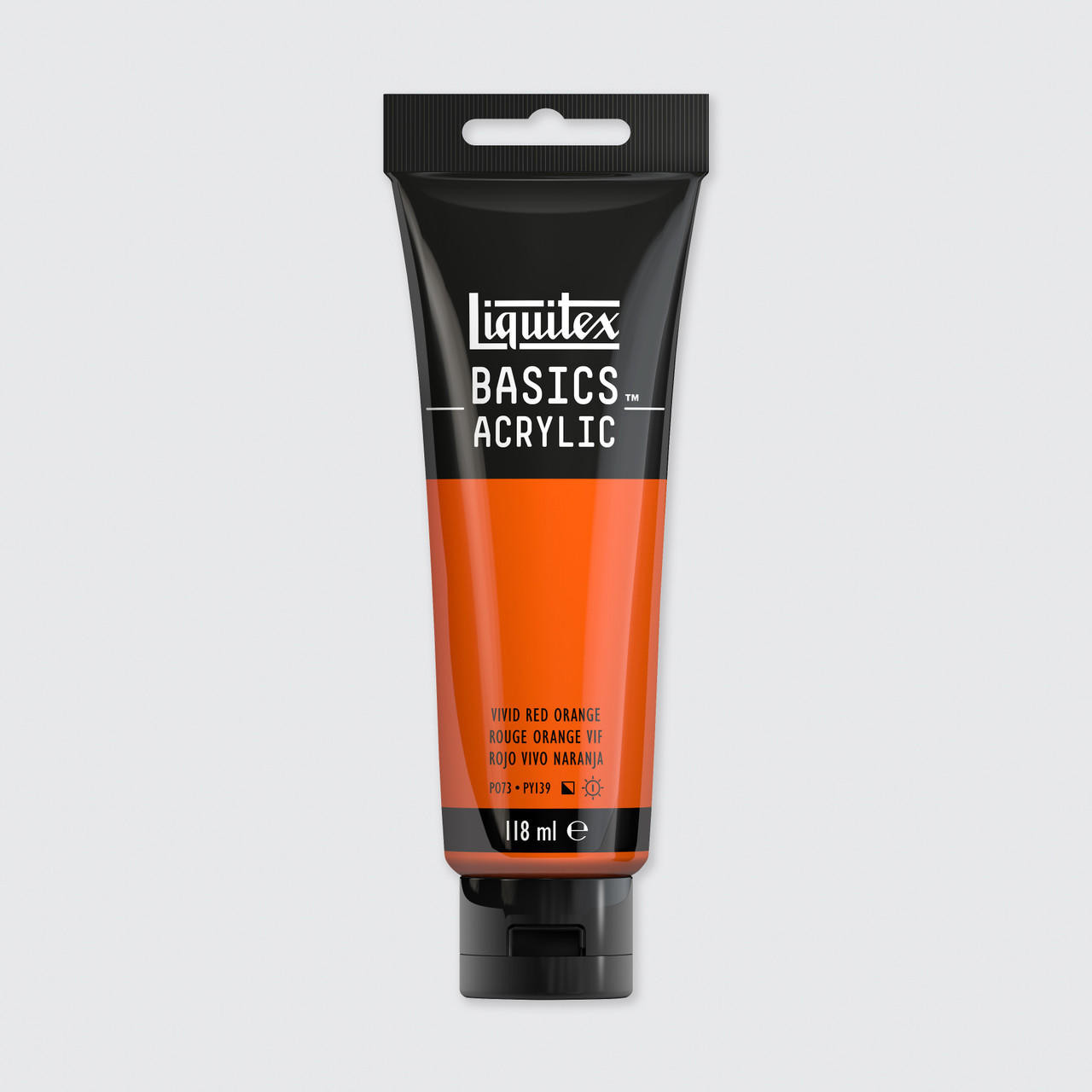 Liquitex Basics Acrylic Colour 118ml Vivid Red Orange