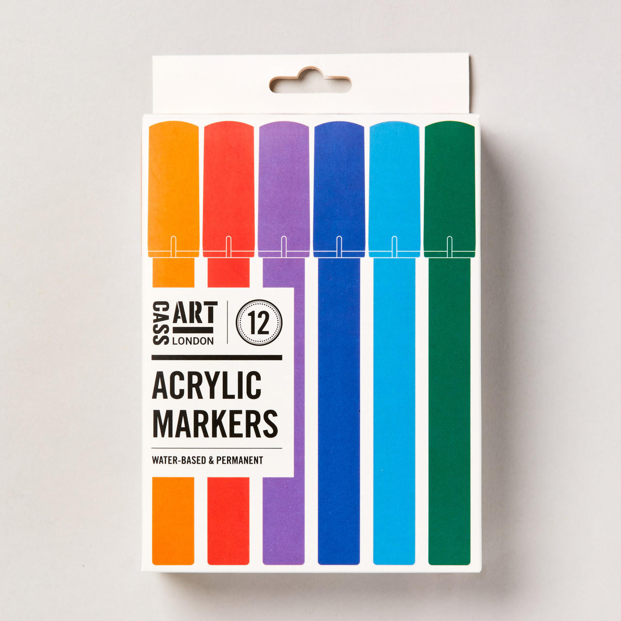 Cass Art Acrylic Markers Assorted Colours Set of 12