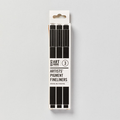 Cass Art Artists' Fineliner Black Set of Cass Art