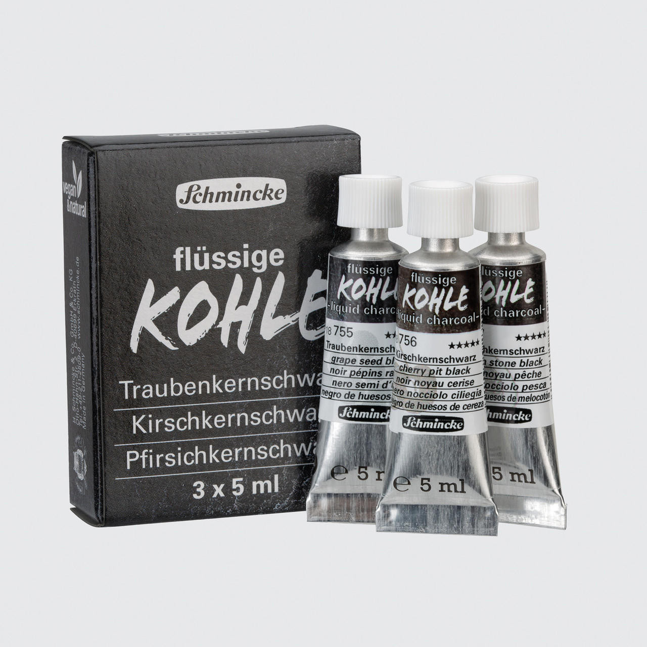 Kohle Liquid Charcoal 5ml Set of 3