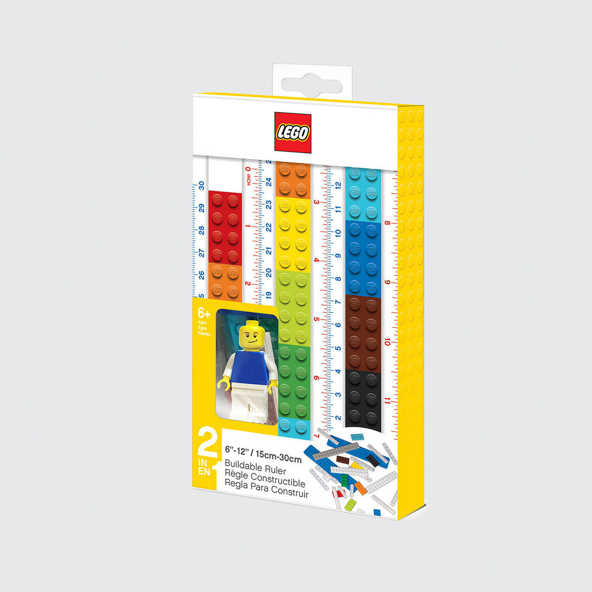 Lego Buildable Ruler with Minifigure