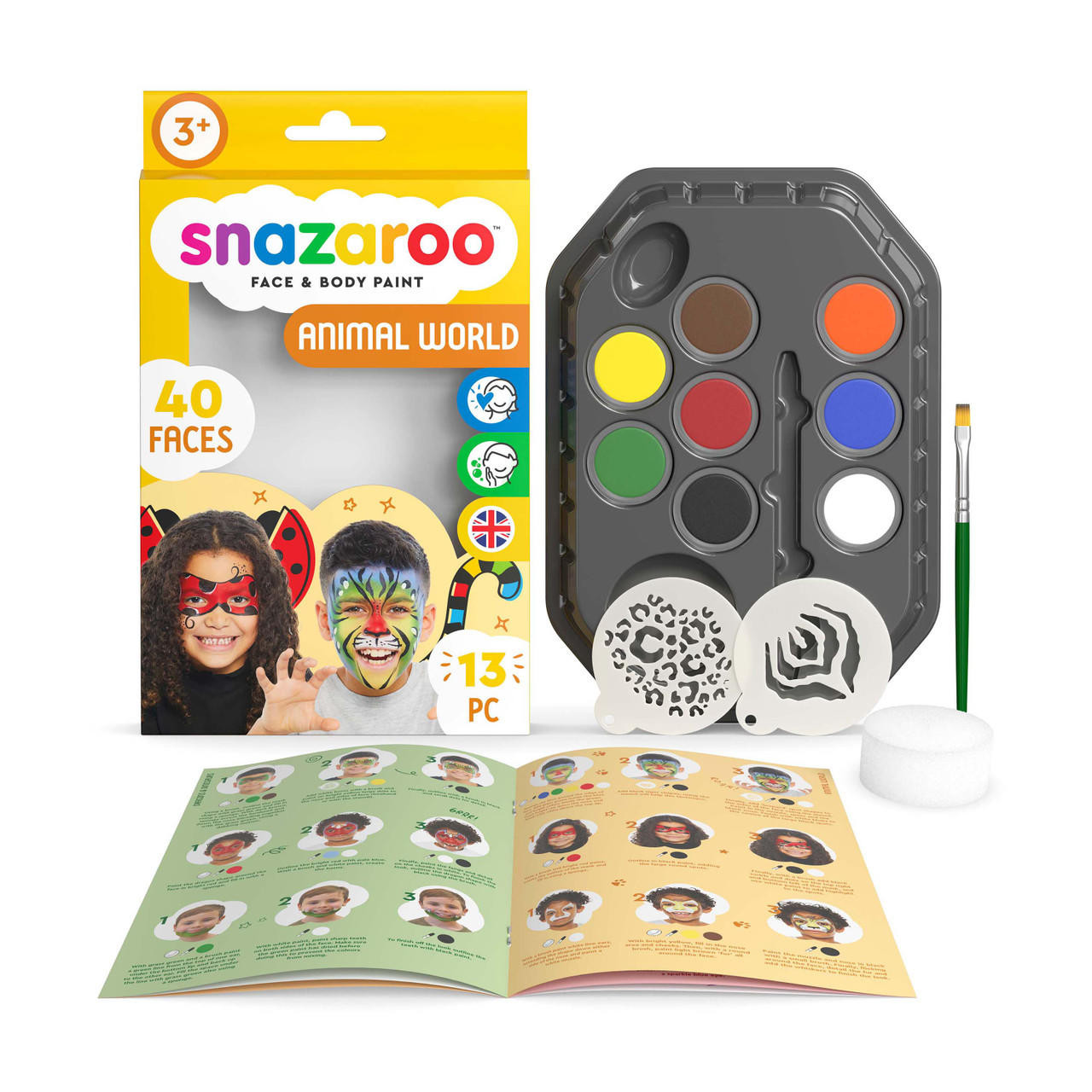 Snazaroo Animal World Face Paint Kit