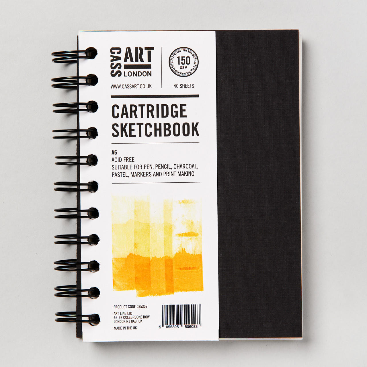 Cass Art Spiral Sketchbook 150gsm 40 Sheets A6