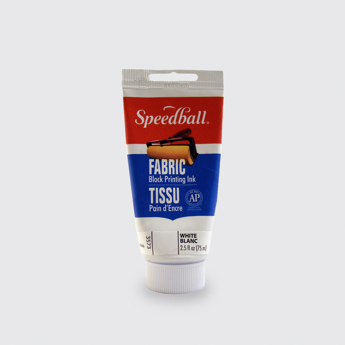 Speedball Fabric Block Printing Ink 75ml White