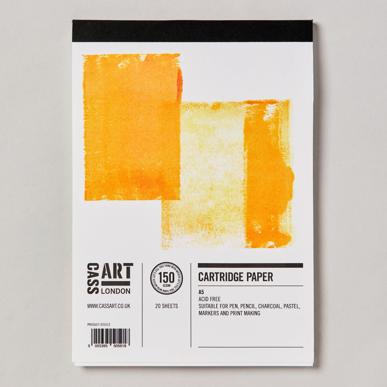 Cass Art Cartridge Paper Pad 20 Sheets 150gsm A5