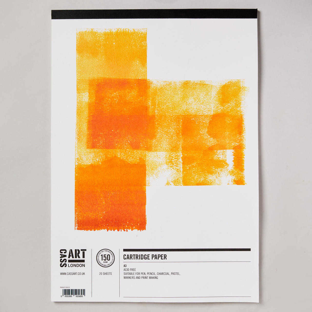 Cass Art Cartridge Paper Pad 20 Sheets 150gsm A3