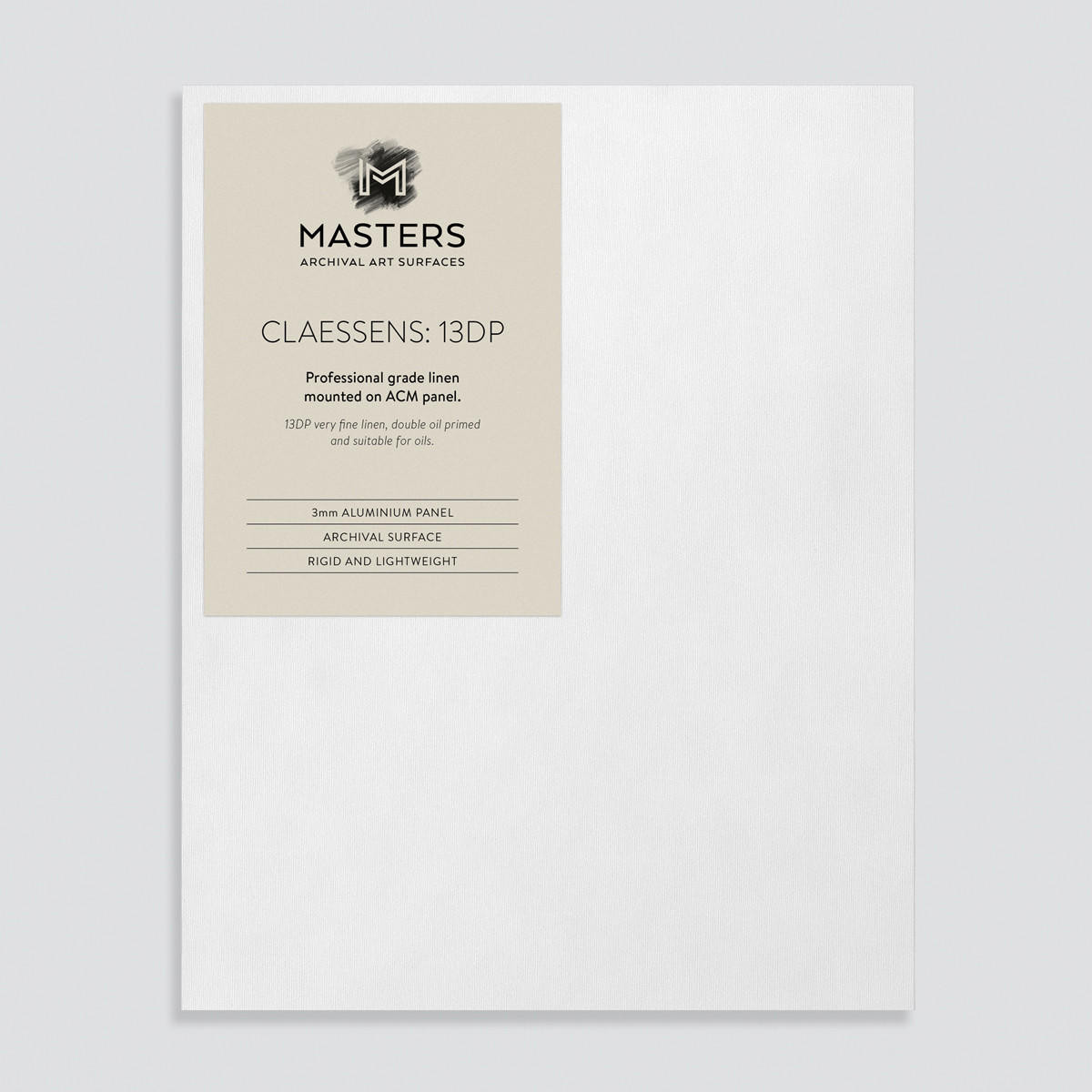 Masters Art Surfaces Claessens 13dp Linen Canvas Panel 7 x 5 inches White