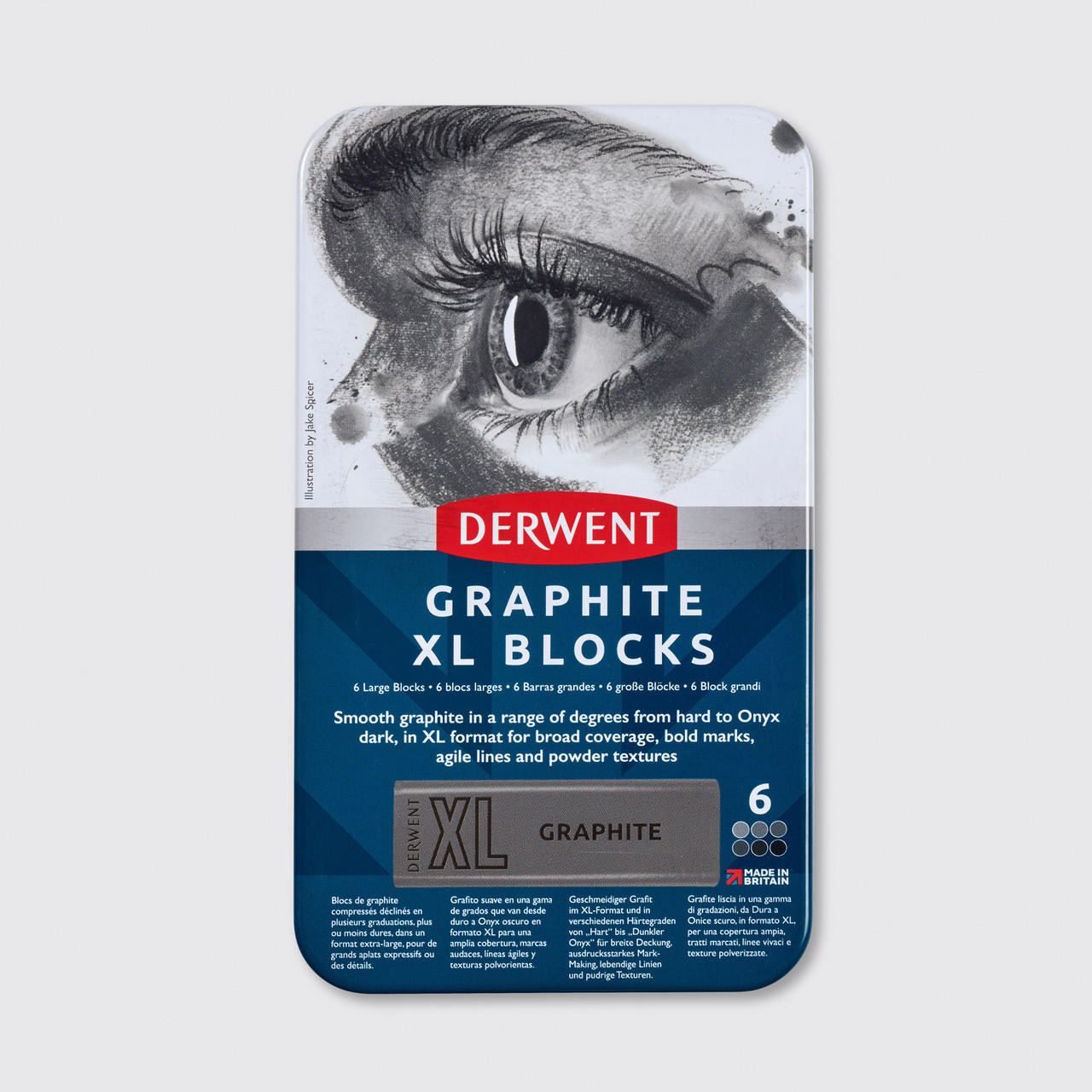 Derwent Graphite Blocks XL Set of 6