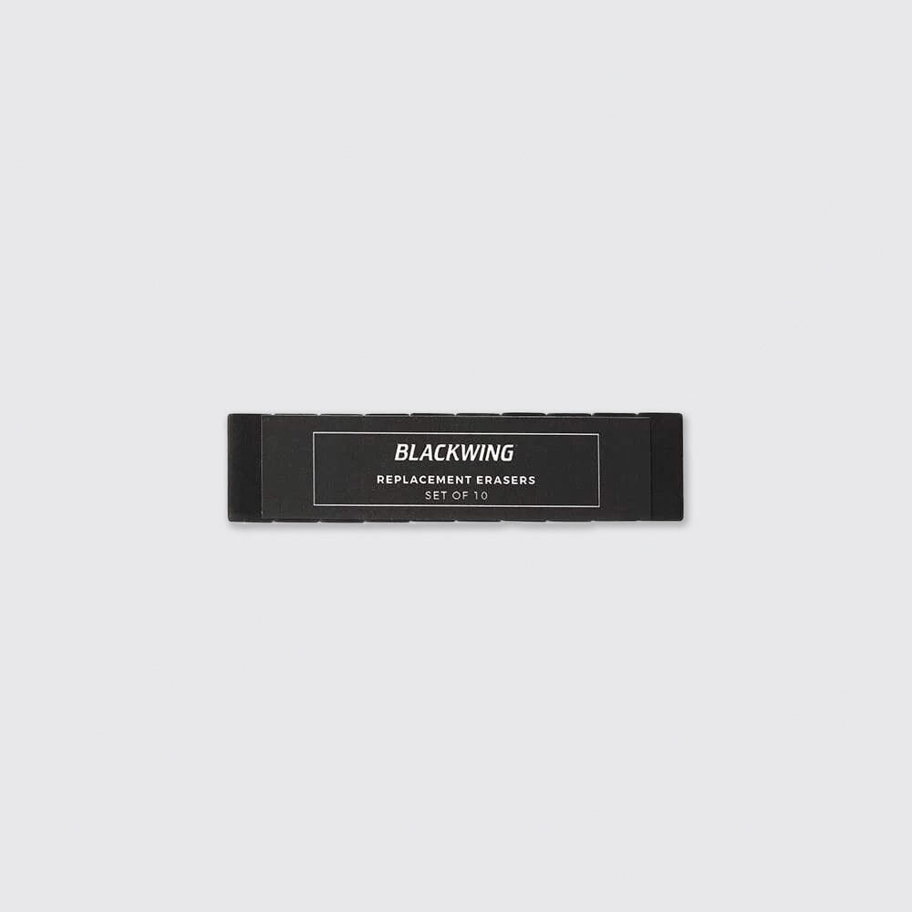 Blackwing Replacement Pencil Eraser Black Pack of 10