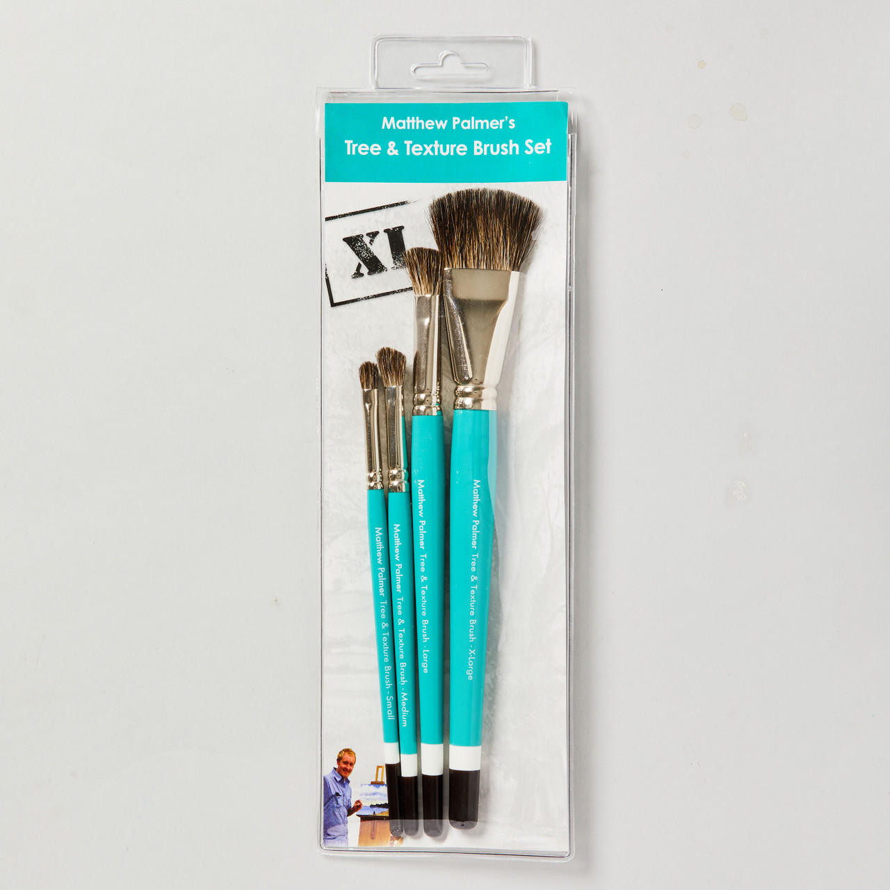 Matthew Palmer Tree & Texture Brush Extra Large Set of 4