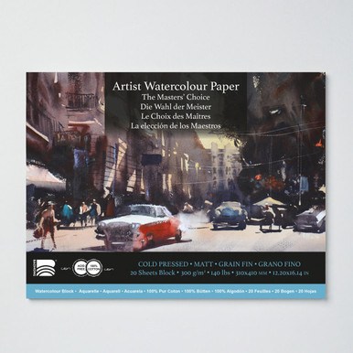 Blick Premier Watercolor Block - 9 inch x 12 inch, Cold Press, 140 lb, 20 Sheets