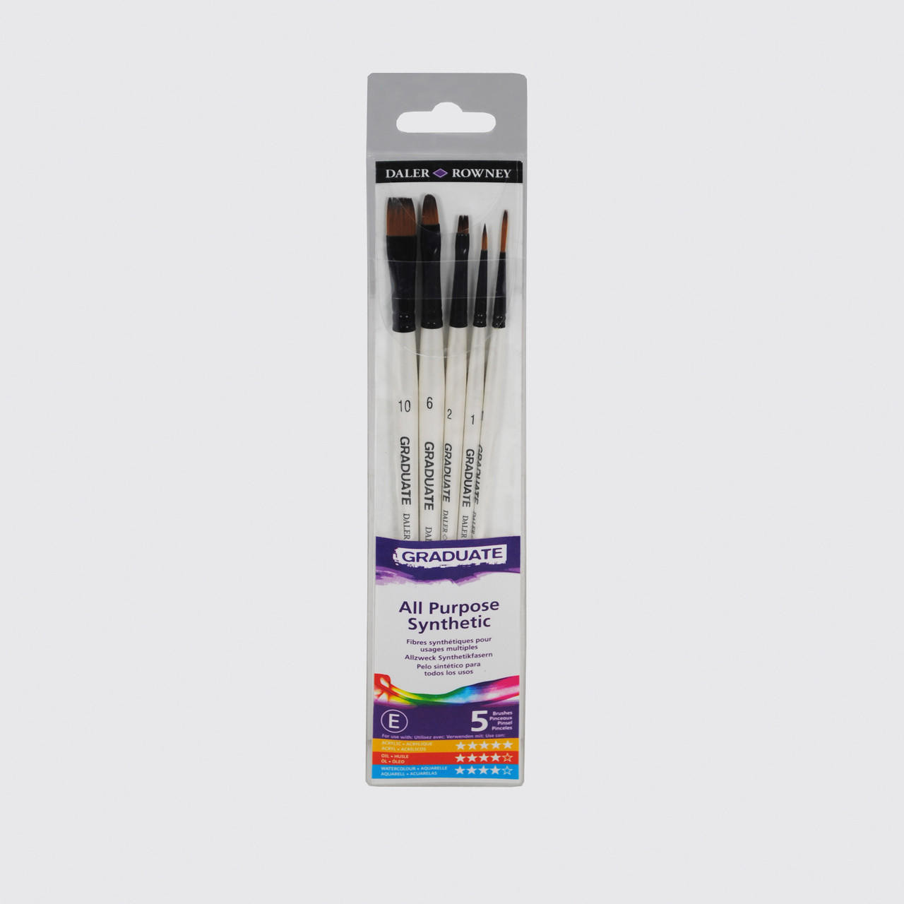 Daler Rowney Graduate Brush Synthetic Classic Set of 5