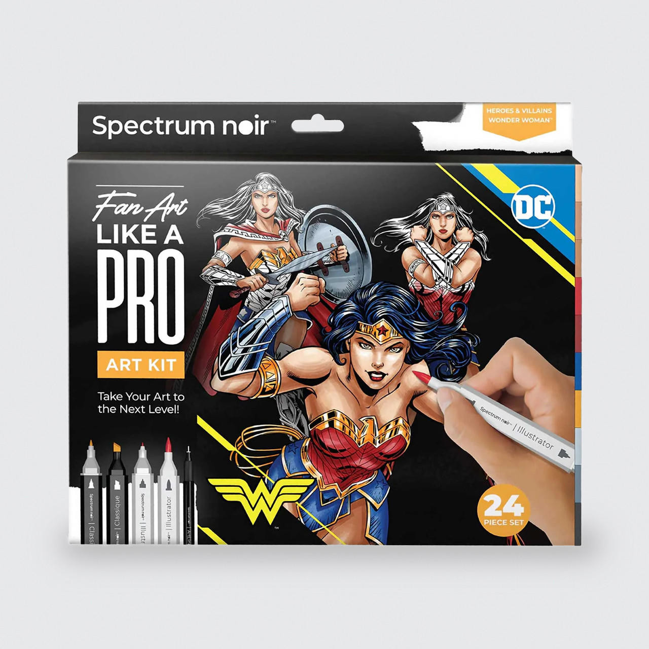 Spectrum Noir PRO FAN ART Art Wonder Woman Markers Set
