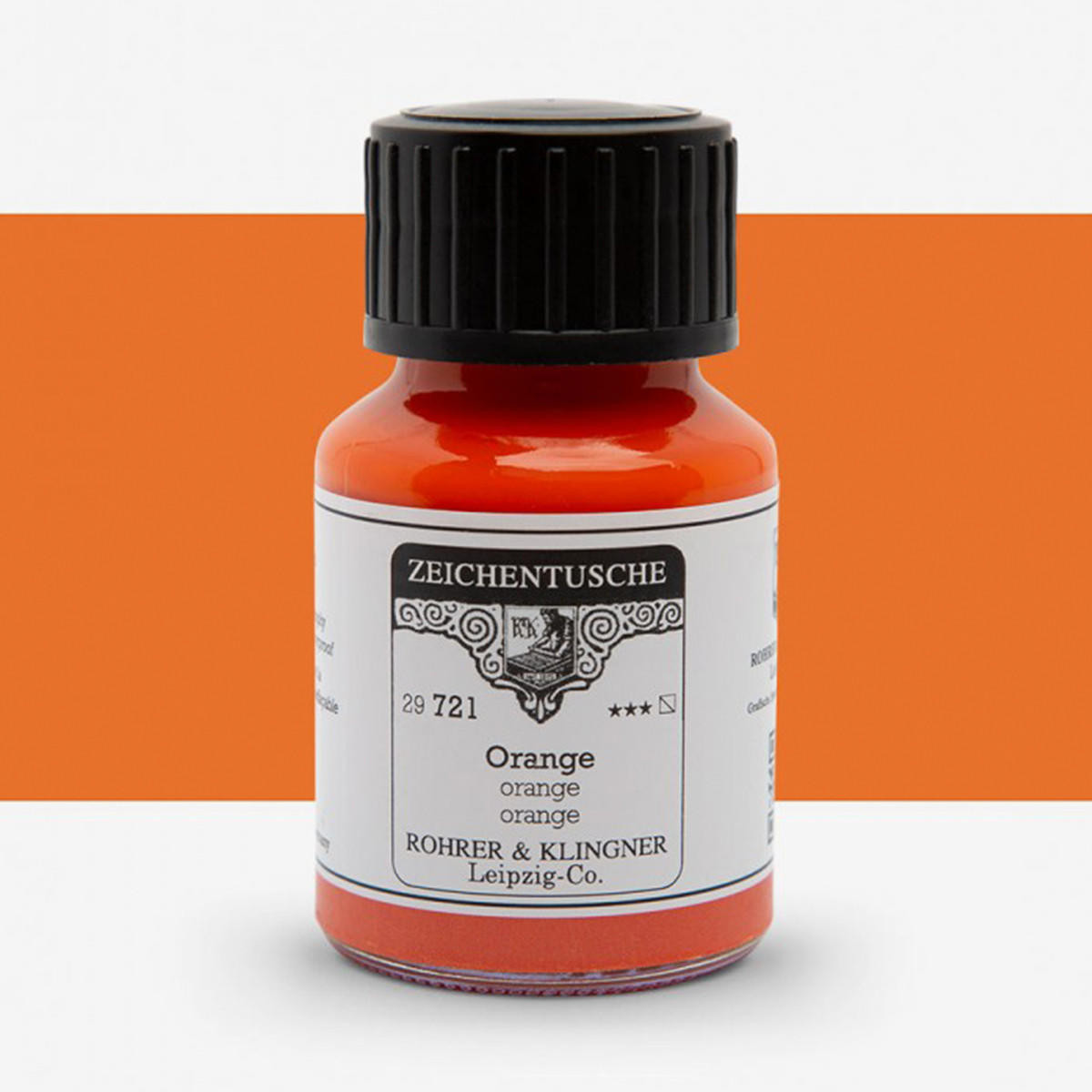 Rohrer & Klingner Calligraphy & Drawing Ink 50ml Orange