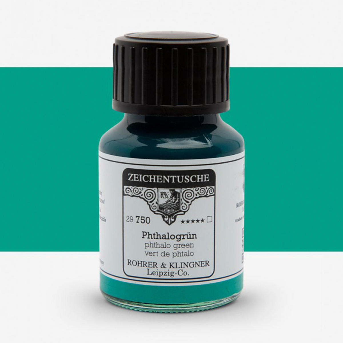 Rohrer & Klingner Calligraphy & Drawing Ink 50ml Phthalo Green