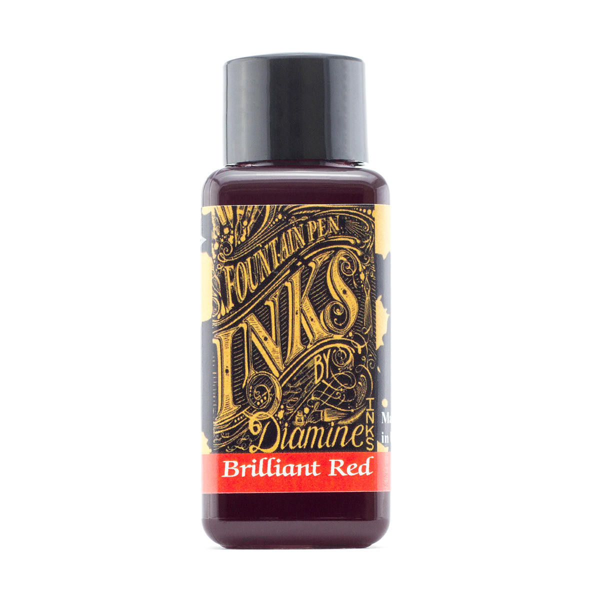 Diamine Fountain Pen Ink 30ml Brilliant Red