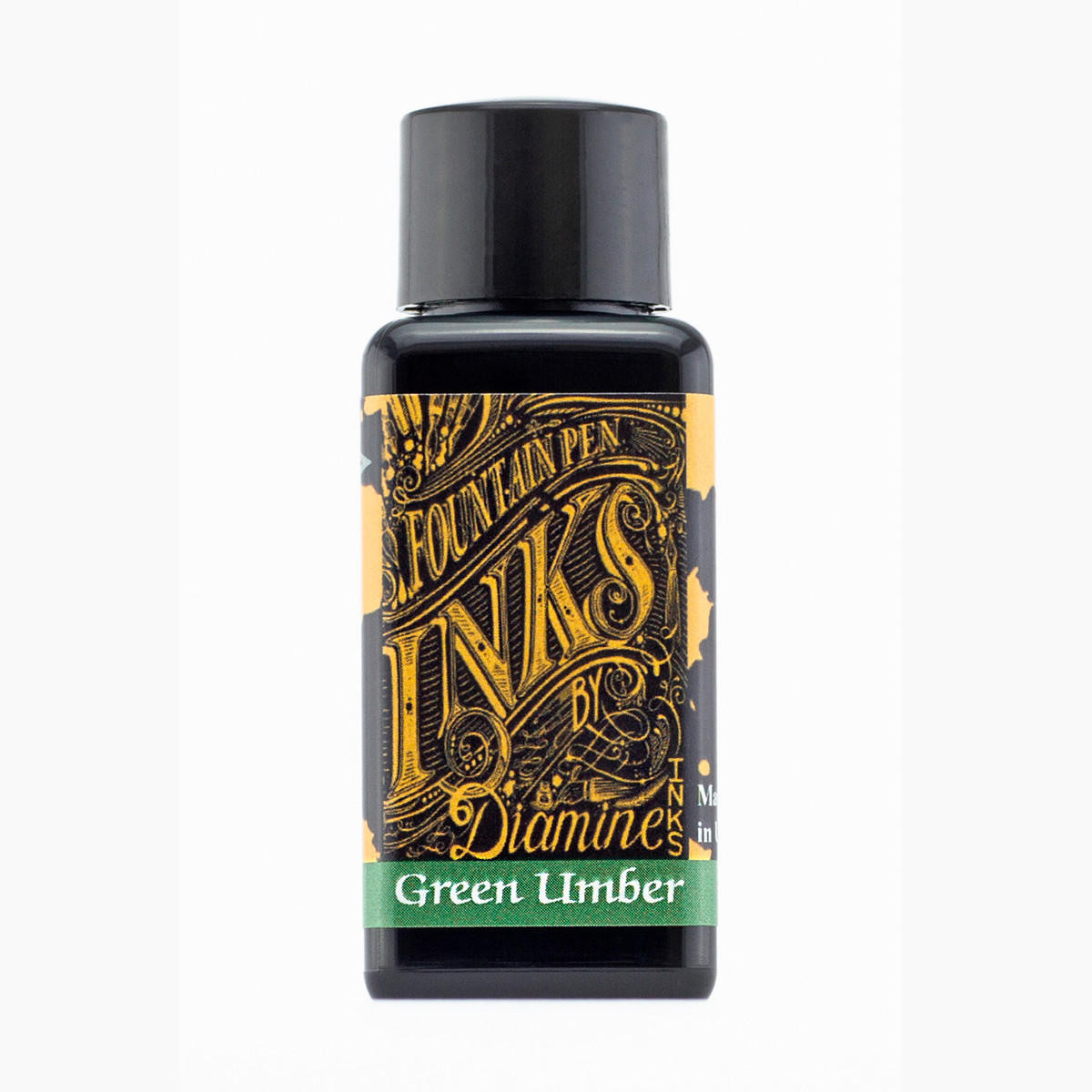 Diamine Fountain Pen Ink 30ml Green Umber