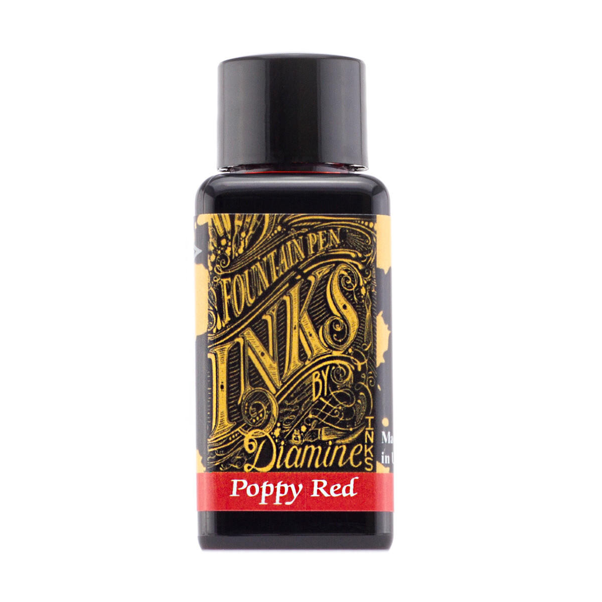 Diamine Fountain Pen Ink 30ml Poppy Red