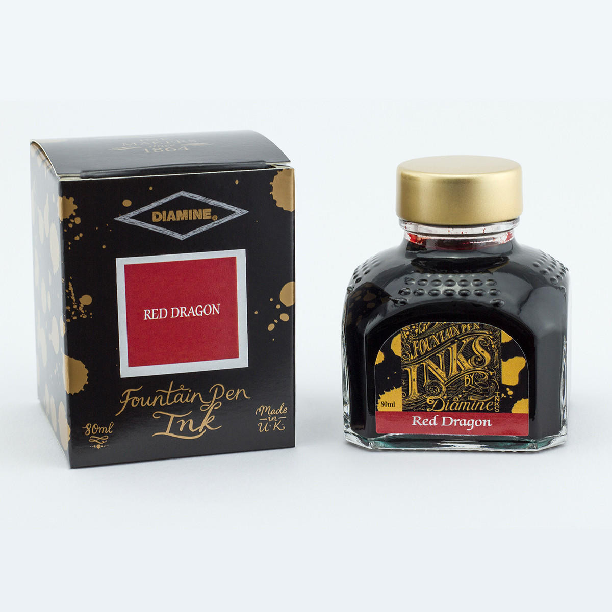 Diamine Fountain Pen Ink 80ml Red Dragon