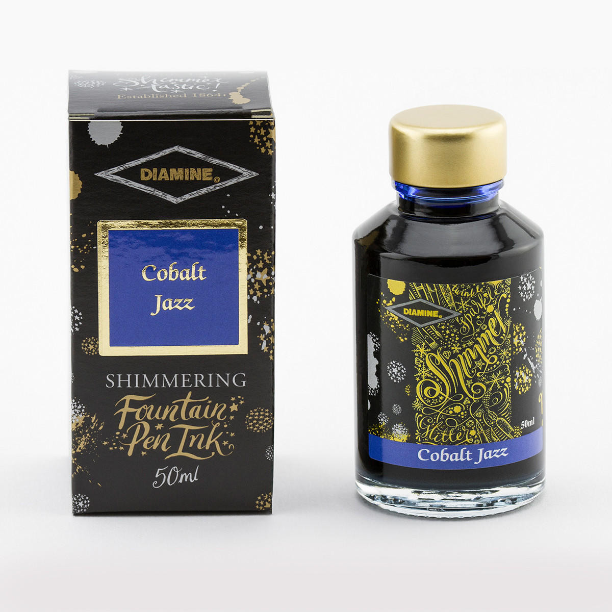 Diamine Shimmer Ink 50ml Cobalt Jazz