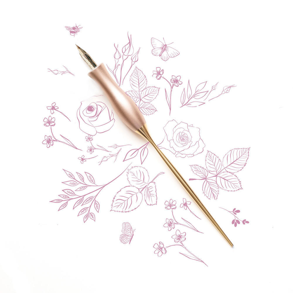 Tom’s Studio Bloom Calligraphy Pen Straight Peony