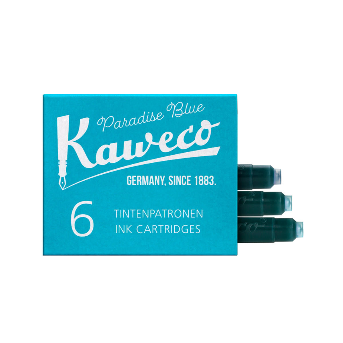 Kaweco Ink Cartridges Paradise Blue Pack of 6